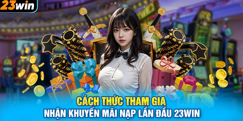 Cách thức tham gia nhận khuyến mãi nạp lần đầu 23win